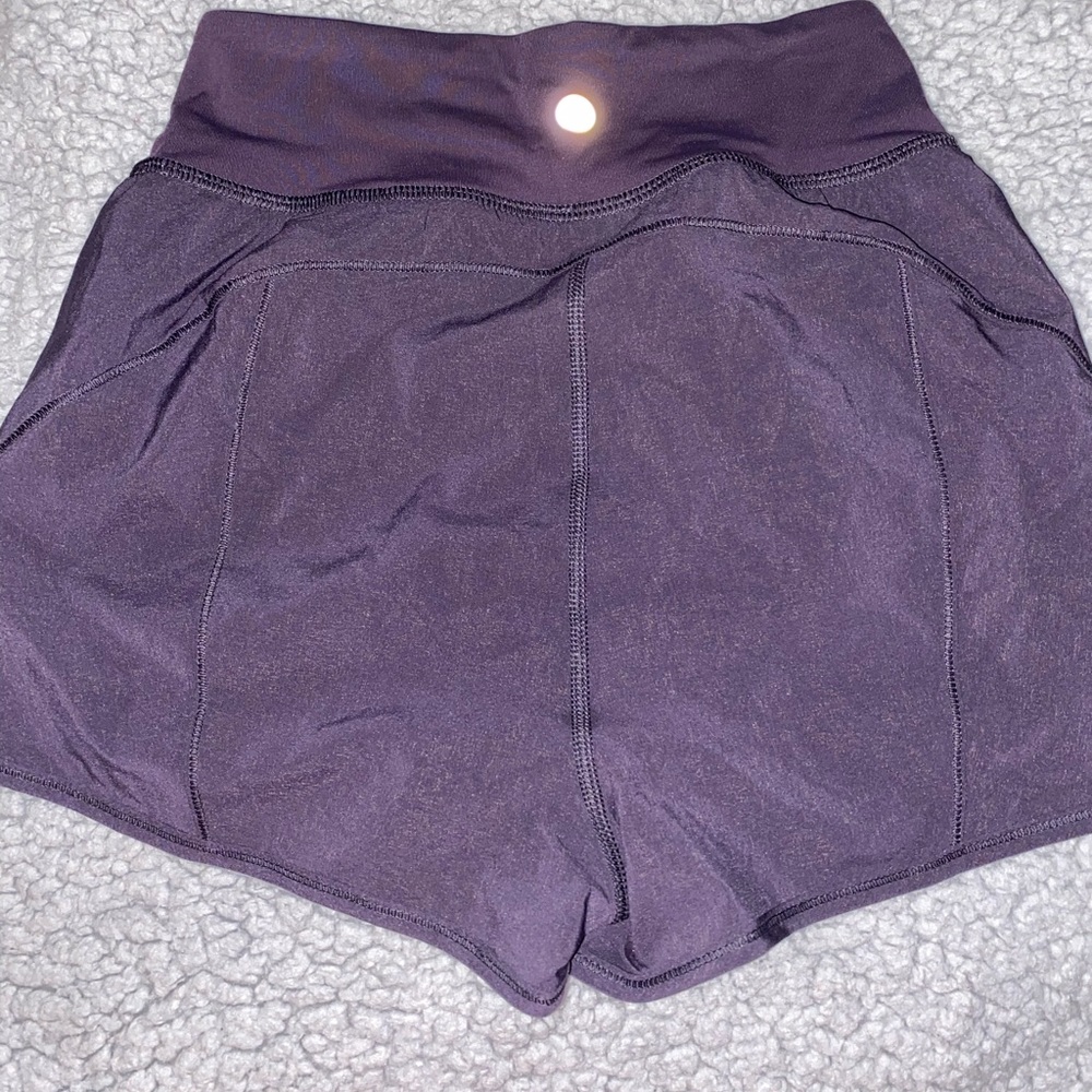 Dark Purple Lulu Lemon Shorts - Picture 2 of 3